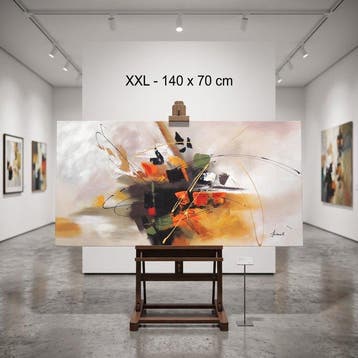 Monika Spiewak - Abstract - Oil Painting Stretched On The