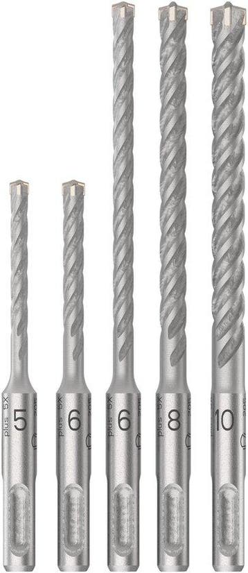 Bosch PRO SDS plus-5X boorhamerset 5/6/6/8/10 mm 5 st. -, Verzenden, Nieuw