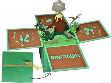 Dinosaurus pop-up kaart | Jurassic World pop-up box surprise, Diversen, Verzenden, Nieuw