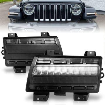 ANZO 2018-2021 Jeep Wrangler LED Side Markers Chrome Housing, Ophalen of Verzenden, Nieuw