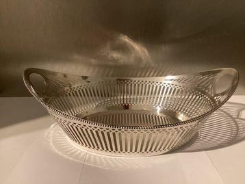Broodmand - .625 zilver, .833 zilver - Zilveren Broodmand