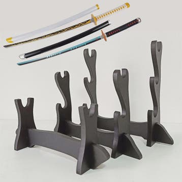Houten Katana Standaard & Zwaardrek - Vloerdisplay voor Japa, Verzenden, Nieuw