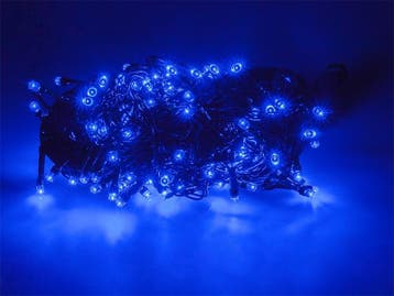 Kerstverlichting Blauw 22 Meter 300 LEDs - 8 Standen, Ophalen of Verzenden, Nieuw