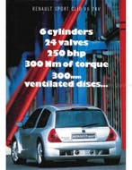 1998 RENAULT CLIO V6 BROCHURE ENGELS, Nieuw, Renault, Author