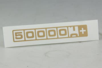 Sticker 500000+ km GOUD, Ophalen of Verzenden, Nieuw