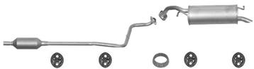 Complete uitlaat Middendemper + Einddemper Toyota Yaris 1.0, Verzenden, Nieuw