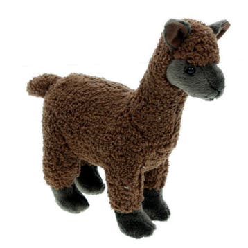 Alpaca knuffel - pluche - 20 cm - bruin - dierenknuffel, Verzenden, Nieuw