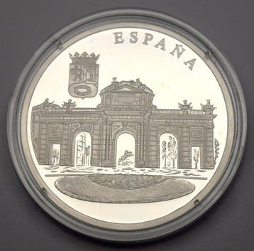 Spanje. Medal - Europe 1996 - 20g - (.999 silver) (Zonder