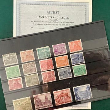 Berlijn 1949 - Bouwwerken van Berlijn met einwandfrei, Gestempeld