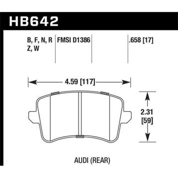 Hawk 2009-2014 Audi A4 HPS 5.0 Rear Brake Pads, Ophalen of Verzenden, Nieuw