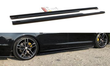 ZijSkirts Diffusers Audi A8 D4 Lang Glanzend Zwart, Ophalen of Verzenden, Nieuw