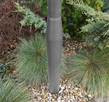 Eco-budget lichtmast met voetplaat 3m in kleur grijs, Nieuw