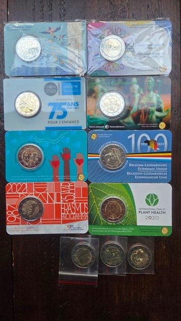 Europa. 2 Euro 2019/2025 (11 coins incl. 8 coincards)