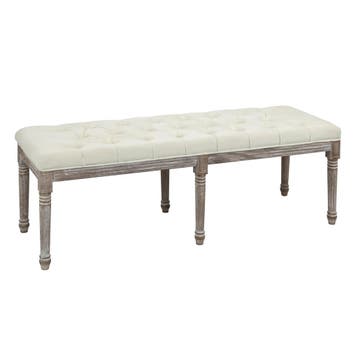 TRUUSK Gestoffeerde Vintage Bedbank - Knoppen - Fluweelachti, Verzenden, Nieuw