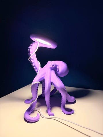 Tafellamp - Plastic - octopus