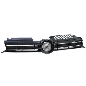 Grill VW Golf VI Glans Zwart / Chroom, Ophalen of Verzenden, Nieuw