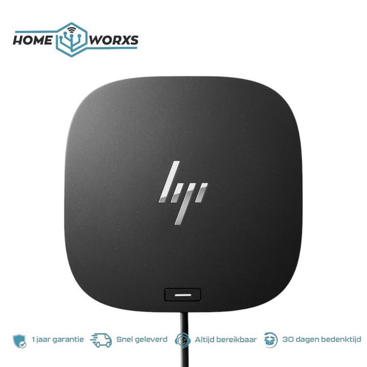 HP USB-C G5 Essential Dock inc 120W voeding, Computers en Software, Dockingstations, Laptop, Tablet, Refurbished, Docking station