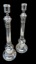 Christofle - Kaarsenhouder (2) - Verzilverd - Malmaison, Antiek en Kunst