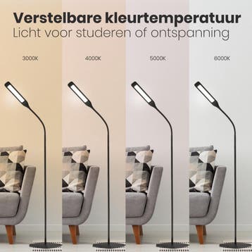 2dekans | Auronic Staande Lamp - LED Vloerlamp - Geschikt, Ophalen of Verzenden, Zo goed als nieuw