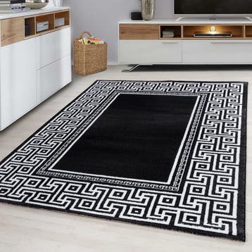 Marokkaans Vloerkleed | Parma | Kader | Zwart | 200x290 cm, Verzenden, Nieuw