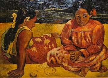 Franse school (XX) - Donne tahitiane da Paul Gauguin