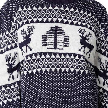 2dekans | dressforfun - Kersttrui Winterwonderland blauw-wit, Ophalen of Verzenden, Zo goed als nieuw