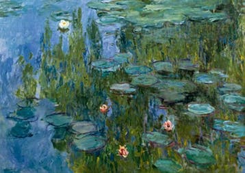 Kunstdruk Claude Monet - Seerosen 29.7x21cm, Verzenden, Nieuw