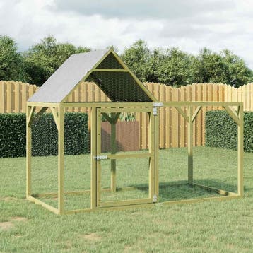 vidaXL Kippenhok 200x100x150 cm geïmpregneerd massief, Verzenden, Nieuw