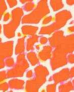 Viscose/Nylon Twill Abstact Oranje, Nieuw, Oranje