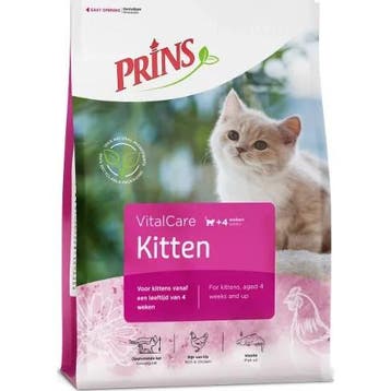 Prins Vitalcare Kitten kattenvoer 4kg, Verzenden, Kat