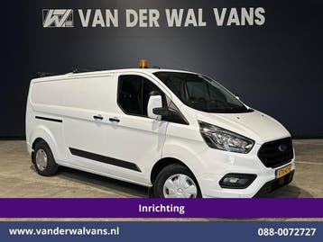 Ford Transit Custom | 2.0 TDCI 130pk L2H1 Inrichting Euro6, Auto's, Gebruikt, Euro 6, Wit, Dealer onderhouden