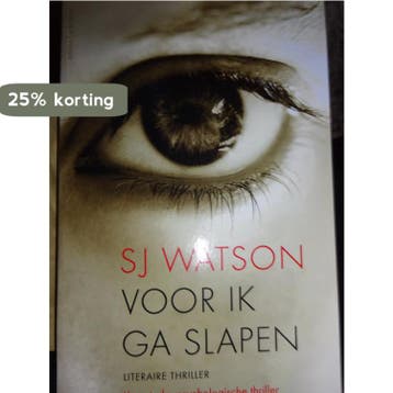 Voor ik ga slapen - special Primera/Kruidvat - SJ Watson, Verzenden, Gelezen, SJ Watson