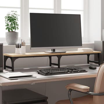 vidaXL Monitorstandaard 105x23x15,5 cm bewerkt hout sonoma, Verzenden, Nieuw