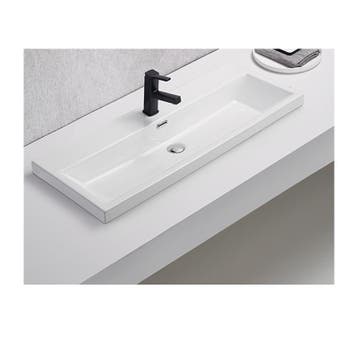 Sani Royal Ceramico Wastafel Compact Keramiek Wit, Nieuw