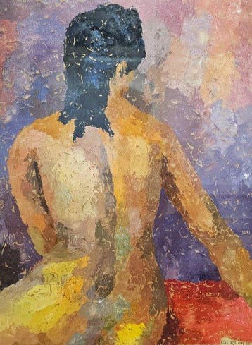 Marius Jean Gardon (1914-?) - Textured Female Figure