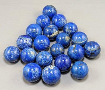 Lapis Lazuli Topblauw Natuurlijke Steen Sferen - Hoogte: 36