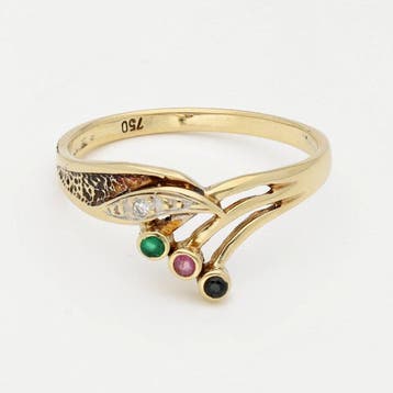 Ring - 18 karaat Geel goud Diamant (Natuurlijk) -, Nieuw