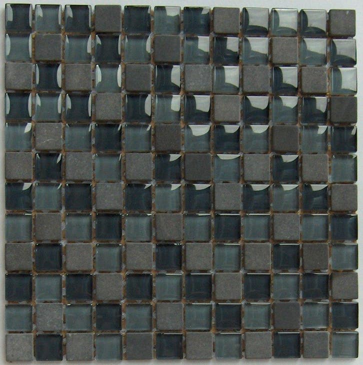 Wand Mozaïek Tegels Factory Glas/Marmer Zwart - Matje 30x.., Doe-het-zelf en Verbouw, Tegels, 20 tot 40 cm, 20 tot 40 cm, 10 m² of meer