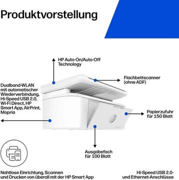HP LaserJet MFP M140w Multifunctionele Laserprinter, Scan..., Verzenden, Nieuw