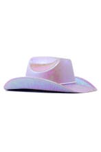 Cowboyhoed Iridescent Paars Paarse Regenboog Cowboy Western, Kleding | Dames, Ophalen of Verzenden, Nieuw, Carnaval