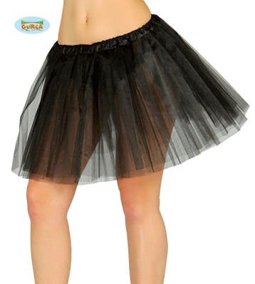 Zwarte tutu, Verzenden, Nieuw, Feestartikel