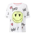 Frogbox • wit t-shirt met smiley • S, Kleding | Dames, Princess goes Hollywood, Verzenden, Wit, Nieuw