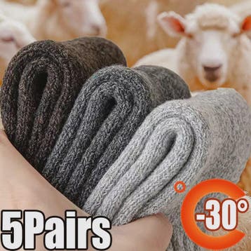 5 Paar Super Dikke Thermosokken Heren & Dames - Winter Warm, Verzenden, Nieuw