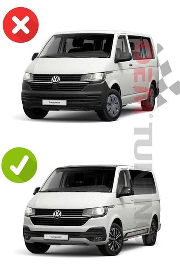 Sport Frontspoiler geschikt voor Transporter T6.1|19-24 |, Nieuw, Ophalen of Verzenden, Bumper, Volkswagen
