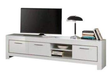 TV meubel Groot Marknesse Wit - tv-meubels, Nieuw, Overige materialen