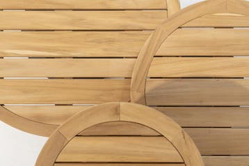 Volta lounge tuintafel middenpoot  80xH30 cm  aluminium, Tuin en Terras, Tuintafels, Ophalen of Verzenden, Nieuw, Teakhout