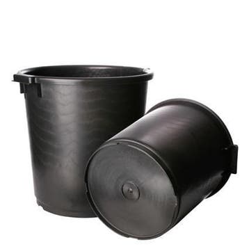 35 liter kuip met handgrepen zwart, Nieuw