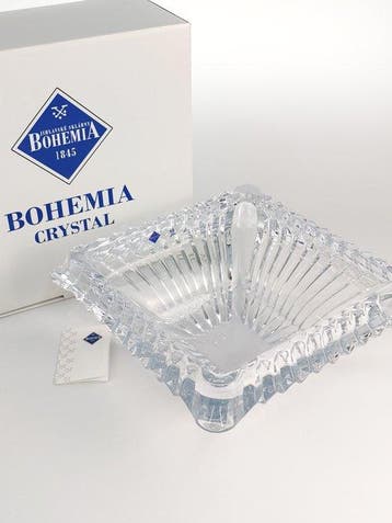 Tafelmiddenstuk - Praag - Kristal - Loodvrij Boheems kristal, Antiek en Kunst, Antiek | Glas en Kristal