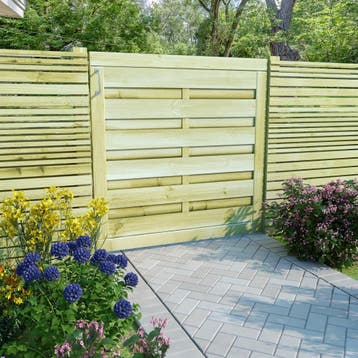 vidaXL Poort 100x100 cm geïmpregneerd grenenhout groen, Tuin en Terras, Verzenden, Nieuw