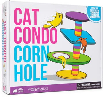 Cat Condo Cornhole - Party Game | Exploding Kittens -, Hobby en Vrije tijd, Gezelschapsspellen | Bordspellen, Verzenden, Nieuw
